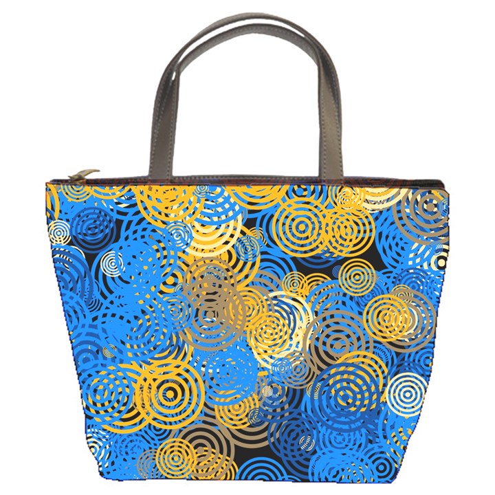 Circle Rings Abstract Optics Bucket Bag