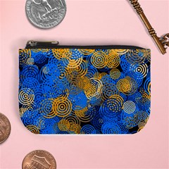 Circle Rings Abstract Optics Mini Coin Purse by Simbadda