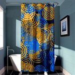 Circle Rings Abstract Optics Shower Curtain 36  x 72  (Stall)  Curtain(36 X72 ) - 33.26 x66.24  Curtain(36 X72 )