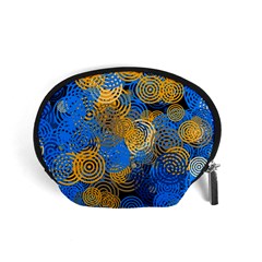 Circle Rings Abstract Optics Accessory Pouch (small) by Simbadda