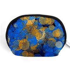 Circle Rings Abstract Optics Accessory Pouch (medium) by Simbadda