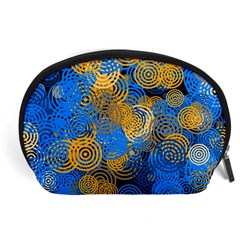 Circle Rings Abstract Optics Accessory Pouch (large) by Simbadda