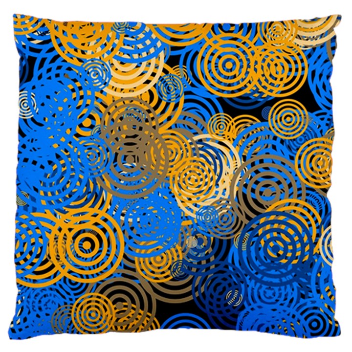 Circle Rings Abstract Optics Standard Flano Cushion Case (One Side)