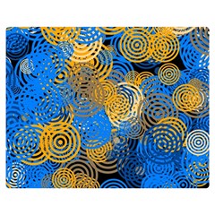 Circle Rings Abstract Optics Double Sided Flano Blanket (medium)  by Simbadda