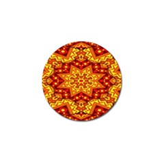 Kaleidoscope Mandala Recreation Golf Ball Marker by Simbadda