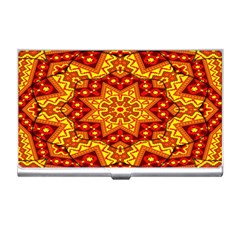 Kaleidoscope Mandala Recreation Business Card Holder by Simbadda