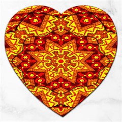 Kaleidoscope Mandala Recreation Jigsaw Puzzle (heart)