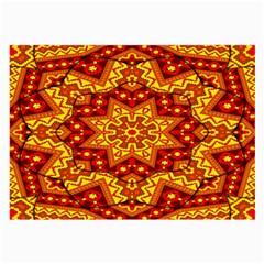 Kaleidoscope Mandala Recreation Large Glasses Cloth (2-side) by Simbadda