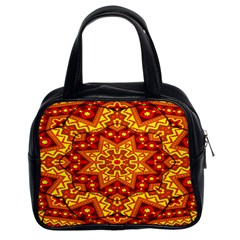 Kaleidoscope Mandala Recreation Classic Handbag (two Sides) by Simbadda