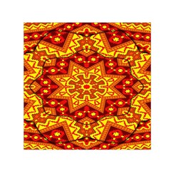 Kaleidoscope Mandala Recreation Small Satin Scarf (square) by Simbadda