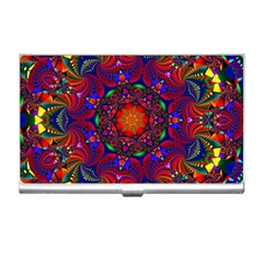 Kaleidoscope Mandala Pattern Business Card Holder by Simbadda