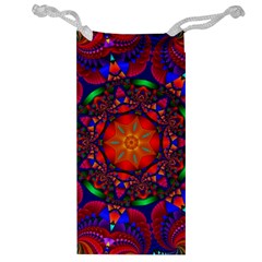 Kaleidoscope Mandala Pattern Jewelry Bag by Simbadda