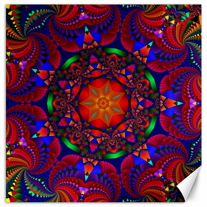 Kaleidoscope Mandala Pattern Canvas 12  x 12 