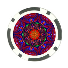 Kaleidoscope Mandala Pattern Poker Chip Card Guard (10 Pack) by Simbadda