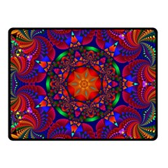 Kaleidoscope Mandala Pattern Fleece Blanket (small) by Simbadda