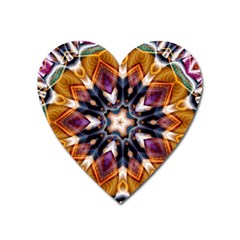 Kaleidoscope Pattern Kaleydograf Heart Magnet by Simbadda