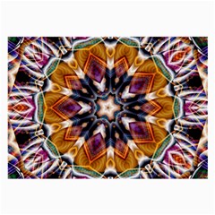 Kaleidoscope Pattern Kaleydograf Large Glasses Cloth (2-side) by Simbadda