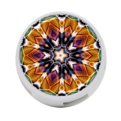 Kaleidoscope Pattern Kaleydograf 4-port Usb Hub (two Sides) by Simbadda