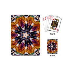 Kaleidoscope Pattern Kaleydograf Playing Cards (mini) by Simbadda