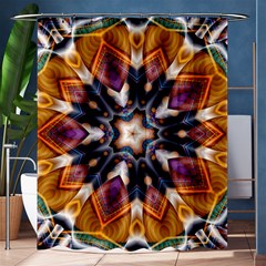 Kaleidoscope Pattern Kaleydograf Shower Curtain 60  X 72  (medium)  by Simbadda