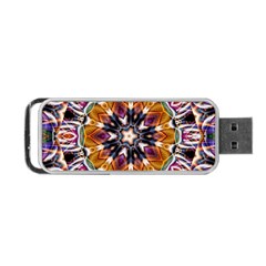 Kaleidoscope Pattern Kaleydograf Portable Usb Flash (two Sides) by Simbadda