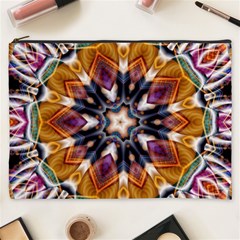 Kaleidoscope Pattern Kaleydograf Cosmetic Bag (xxxl) by Simbadda