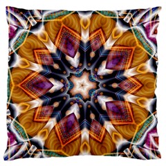 Kaleidoscope Pattern Kaleydograf Large Flano Cushion Case (one Side) by Simbadda