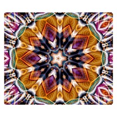 Kaleidoscope Pattern Kaleydograf Double Sided Flano Blanket (small)  by Simbadda