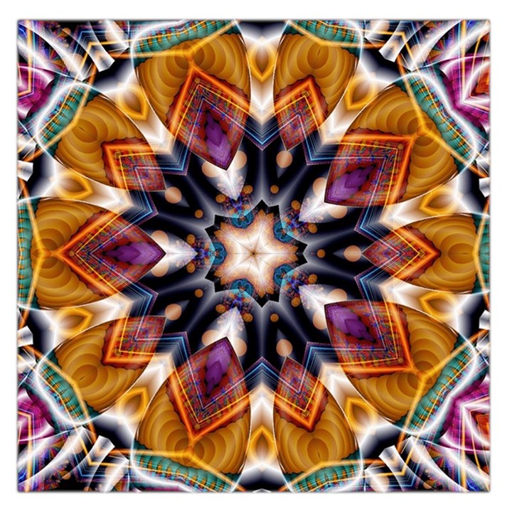 Kaleidoscope Pattern Kaleydograf Large Satin Scarf (Square)