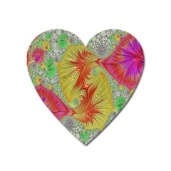 Fractal Artwork Fractal Artwork Heart Magnet by Simbadda