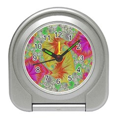 Fractal Artwork Fractal Artwork Travel Alarm Clock