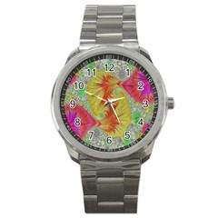 Fractal Artwork Fractal Artwork Sport Metal Watch by Simbadda