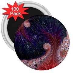 Fractal Art Artwork Design 3  Magnets (100 Pack) by Simbadda