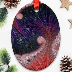 Fractal Art Artwork Design Oval Ornament (two Sides) by Simbadda