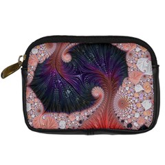 Fractal Art Artwork Design Digital Camera Leather Case by Simbadda