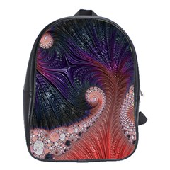 Fractal Art Artwork Design School Bag (xl) by Simbadda