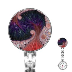 Fractal Art Artwork Design Stainless Steel Nurses Watch by Simbadda