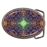 Mandala Carpet Pattern Geometry Belt Buckles Front