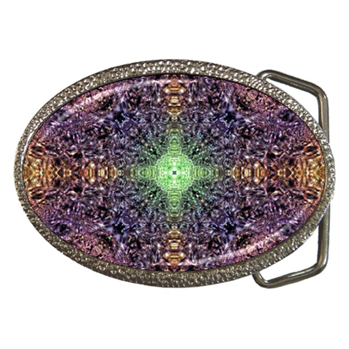 Mandala Carpet Pattern Geometry Belt Buckles