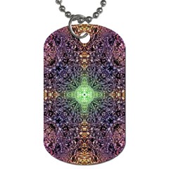 Mandala Carpet Pattern Geometry Dog Tag (one Side) by Simbadda