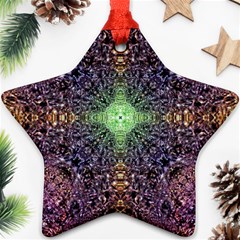 Mandala Carpet Pattern Geometry Star Ornament (two Sides) by Simbadda