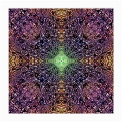 Mandala Carpet Pattern Geometry Medium Glasses Cloth (2-side) by Simbadda