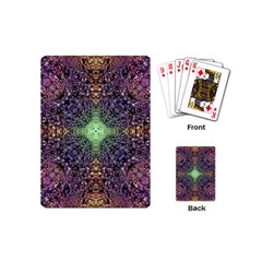 Mandala Carpet Pattern Geometry Playing Cards (mini)