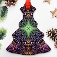 Mandala Carpet Pattern Geometry Christmas Tree Ornament (two Sides) by Simbadda