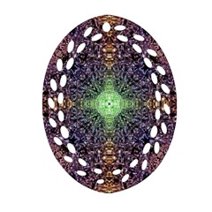 Mandala Carpet Pattern Geometry Oval Filigree Ornament (two Sides)