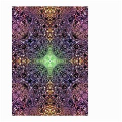 Mandala Carpet Pattern Geometry Small Garden Flag (two Sides) by Simbadda