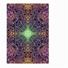 Mandala Carpet Pattern Geometry Large Garden Flag (two Sides) by Simbadda