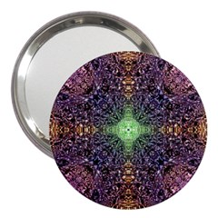 Mandala Carpet Pattern Geometry 3  Handbag Mirrors by Simbadda