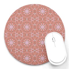 Vintage Abstract Background Mandala Round Mousepads