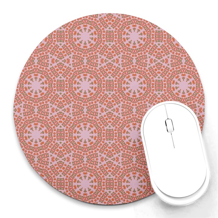 Vintage Abstract Background Mandala Round Mousepads